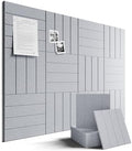 Fluxynara Felt Bulletin Board & Cork Board Alternative, Soft Gray by FLUXYNARA