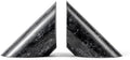 Fox Run Natural Polished Marble Bookends, Black, Set of 2 Angled Book Ends by foxrunbrands