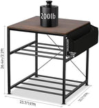 AHOWPD 3D Printer Stand with Filament Storage, 3-Tier 23.7 * 23.7 * 24.5in - Image 3