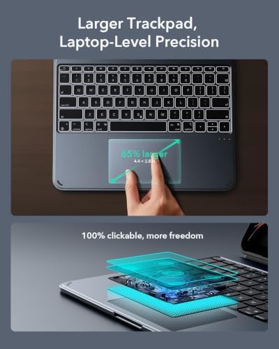 ESR for iPad Pro 13 Inch M5/M4 Case with Keyboard, Multi-Angle Stand - Image 6