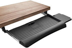 Mount-It! Keyboard Tray Under Desk with Adjustable Mouse Platform – Easy-Glide Sliding Drawer Under Desk Slide Out – Ergonomic Under Key Board Shelf for Office, Gaming, and Workstations - Image 2