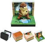 3D Calendar 2027, Desk Time Piece Calendar 2027,Tear-Away 3D Paper Art Notepad w LED Lights,Creative 3D Memo Artsy Pad Calendars, DIY Paper Carving Gift (Sea Otter) by Ksgolif