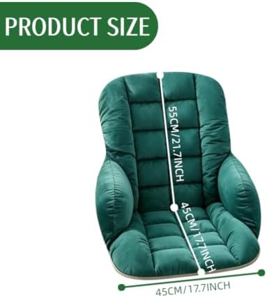 Office Chair Cushion Soft Dorm Desk Chair and Rocking Chair Cushion Non-Slip Seat Pad with Back for Kitchen Dining Chair - Image 2