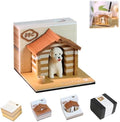 3D Calendar 2027, Desk Time Piece Calendar 2027,Tear-Away 3D Paper Art Notepad w LED Lights,Creative 3D Memo Artsy Pad Calendars, DIY Paper Carving Gift (Cute Pet House) by Ksgolif