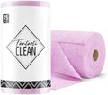 Fantasticlean Microfiber Cleaning Cloth Roll-75 Sheets, 12" x 12" (Purple) by Fantasticlean