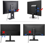 Ultrathin computer monitor stand for desk Wall-attached monitor riser for 13 inch to 34 inch screen VESA 75/100 Compatible Cable ports face downward maximizes your usable desk space white - Image 3