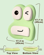 Cute Frog Lumbar Support Pillow for Office Chair, Memory Foam Back Cushion - Image 7