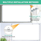 H-Qprobd Whiteboard Dry Erase White Board for Wall 72x40 (2pcs) Magnetic Boards for Office Classroom & Home, Large Wall Whiteboard Including 6 Markers, 20 Magnets, 2 Erasers - Image 3