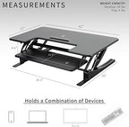 VIVO Black 42 in Standing Desk Converter, DESK-V000VL - Image 3