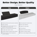 88 Keys Piano Keyboard Cover-Waterproof, Dustproof & Pet Hair Resistant– Premium Soft Thick Fabric, Easy Clean, Seamless & Elegant Digital Piano Protector for Home & Studio Use (Black) - Image 7