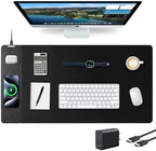 Wireless Charging Mouse Pad, Gaming Desk Mat with 20W Adapter, 31.5"x15.7" by ExtreLife