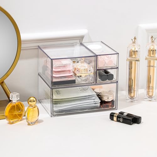 4-piece Acrylic Desktop Drawer Organizer Set (3 Sizes) - Image 5