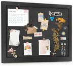 AKTOP Black Cork Board Bulletin Board with Linen 18" X 24" by Buynow