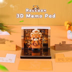 3D Memo Pad, 3D Calendar 2027, Time Piece Calendar, Tear-Off Calendars 2027, 3D Paper Carving Art Memo Pad, Art Carving Sticky Notes for Office Home Gifts Ornaments (Raccoon) - Image 2