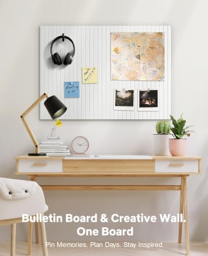 48" x 36" Large Cork Bulletin Board Tiles, Peel and Stick Felt Wall Panels for Vision, Message Center, Picture and Prayer Board for Office, Dorm, Room and Desk Decor(Cold White) - Image 5