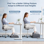 Foot Rest Under Desk, 3 Adjustable Heights for Various Height - Image 3