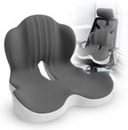 Large Memory Foam Seat Cushion Lumbar Support Pillow for Sciatica & Tailbone Pressure Relief Coccyx Pad for Office Chair, Car,Wheelchair,Home,Office by Yaani
