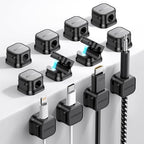 JOYROOM 12 Pack Magnetic Cable Clip Cord Organizer Adhesive Wire Management by JOYROOM