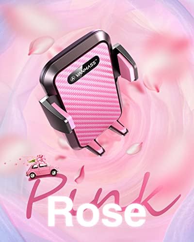 VANMASS【85+LBS Strongest Suction & Military-Grade Ultimate Car Phone Mount【Patent & Safety Certs】 Cell Phone Holder for Dash Windshield Vent for iPhone 17 Pro Max Automobile Interior Sets, Light Pink - Image 2