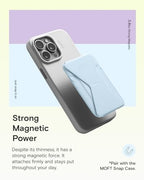 MOFT Magnetic Wallet Stand Compatible with iPhone 16/15/14/13/12 Series, Angle Adjustment & Magsafe Compatible MOVAS Phone Stand, Soothing Mist - Image 4