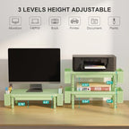 WALI Computer Monitor Stand with Storage and Pen Holder - Image 2