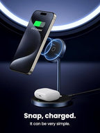 UGREEN MagFlow 2-in-1 MagSafe Compatible Wireless Charging Stand - Image 2
