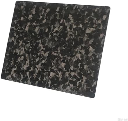 Multipurpose Carbon Fiber Mouse Pad - Hard, Thin, and Lightweight for Office, Gaming, and Daily Computer Use on Desk or Lap (Forged, Large) by Banjiang