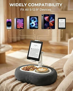 Miledi Tablet Pillow Stand for Bed with 360° Rotating Holder, Dark Gray - Image 4