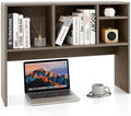 Desktop Bookshelf, 3-Tier Wood Countertop Bookcase with 5 Shelves, Desk Hutch for College Dorm, Multipurpose Desk Organizer Shelf Display Rack for Home Office, Hutch Top Only by SILKYDRY
