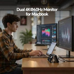 MacBook Docking Station Dual Monitor 4K@60Hz, PD100W, Audio for Home Office - Image 4