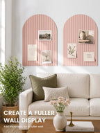 Large Arched Felt Bulletin Board 35.4''×23.6'', Pink - Image 4