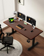 YSAGi Leather Desk Protector, Office Mat, Large Mouse Mat, Non-Slip PU Leather Blotter, Laptop Desk Mat, Waterproof Writing Pad for Office and Home(Chocolate, 63" x 24") - Image 2