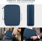 FYY Electronic Organizer, Travel Tech Pouch Bag, Extra Large, Navy - Image 2