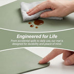 Leather Desk Pad Protector, Office Desk Mat, Large Laptop Mouse Pad, PU Non-Slip Desk Blotter, Waterproof Writing Pad, Computer Keyboard Mat for Office and Home 24 x 47 inch (Matcha Green) - Image 5