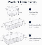 14 Pcs Adjustable Drawer Organizer, Expandable Clear Drawer Organizer - Image 5
