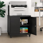 Large Rolling Printer Stand with Storage,Printer Table for Home Office by TEEALUBAN