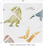 Sweet Jojo Designs Fabric Bulletin Board (Watercolor Dinosaur Dino) for Boys, Picture & Memo Photo Display for Nursery/Bedroom, Office, Home Wall Decor (Blue, Green, Modern Dinosaurs, Jurassic Trex) - Image 3