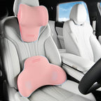 Coverado Lumbar Support and Headrest Pillow for Car, Memory Foam Ergonomic Head Neck Support Pillow for Driving Seat, Back Support and Pain Relief, Seat Cushion for Car, Driver, Office by COVERADOAUTO