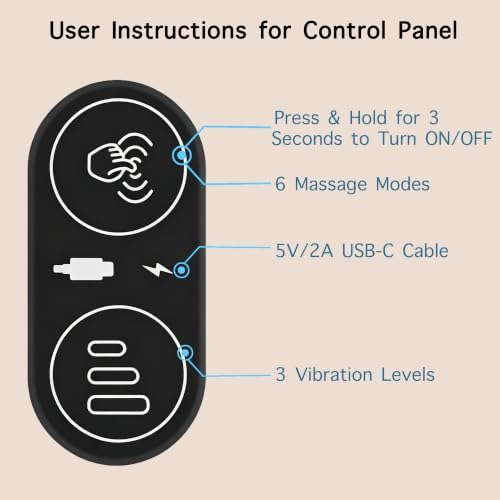 Lumbar Support Pillow with Vibration Massage for Office Chair, Ergonomic Memory Foam Back Support Cushion with Adjustable Strap for Computer Gaming Chair, Navy Blue-Black - Image 4