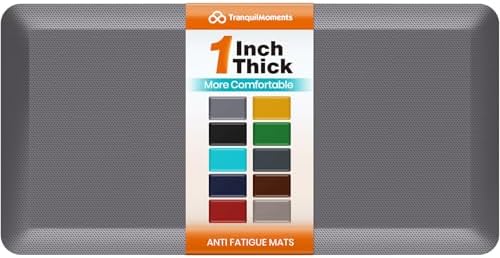 1-Inch Thick Anti-Fatigue Mat for Kitchen and Standing Desk, 20"x39", Grey by Unknown