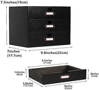Small Wooden Drawers Wooden Box with Drawer Black - Image 3