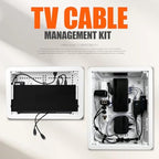 in-Wall Media Box - TV Cable Management Kit, Structured Media Enclosuree, Home Theater Box, Compatible with Roku, Apple TV, Samsung One Connect Mini - WiFi Friendly, Dual Purpos, White-9" - Image 3