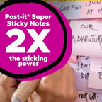 Post-it Super Sticky 100% Recycled Paper Pop-up Notes, 3 in. x 3 in, 3-Pack - Image 4