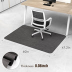 Blvornl Office Chair Mat for Hardwood Floor, Computer Chair Mat, 47.2"x 60" - Image 2