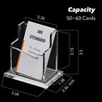 PARTSPOWER 4 Packs Acrylic Business Card Holders for Desk, Vertical Clear Business Name Card Display Stand, Desk Accessory Business Name Card Organizer (Vertical, 1-Slot) - Image 5