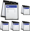 C-Line 9 x 12 Inches Clear on Both Sides Magnetic Stitched Shop Ticket Holder, (85592), Box of 10 (Pack of 5) by C-Line