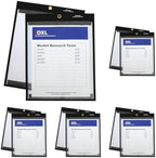 C-Line 9 x 12 Inches Clear on Both Sides Magnetic Stitched Shop Ticket Holder, (85592), Box of 10 (Pack of 5) by C-Line