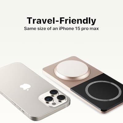 Wireless Charging Station for iPhone & AirPods: Foldable Charger Stand with MagSafe, 2-in-1 Magnetic Charger Stand for iPhone 12-15 & iPhone 16 & AirPods (No AC Adapter) - Image 3