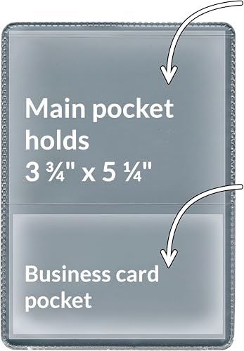 StoreSMART® - Silver-Back Auto Insurance & ID Card Holders - 20 Pack - RFS20-S20 by StoreSMART