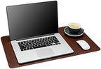 Gallaway Leather Desk Mat - Office Writing Desk Pad, Medium 24" x 14" Dark Brown, Gift Ready Elegant Computer Desk Cover Protector by GallawayLeather